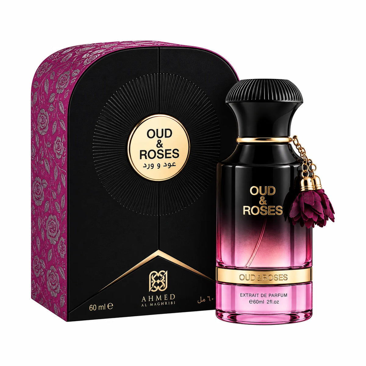Ahmed Al Maghribi Oud & Roses Eau de Parfum 60ml | Oudiscent